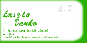 laszlo danko business card